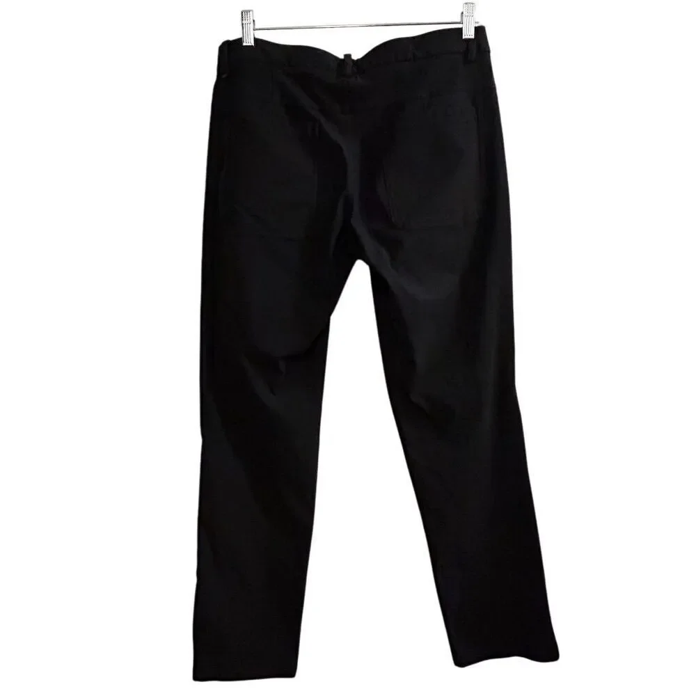 Lululemon Men's Black Slim‎ Fit Dress Pants Size 36 Casual